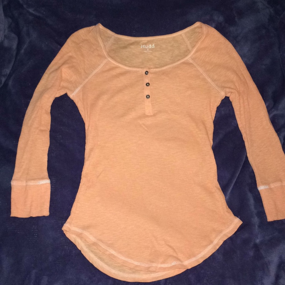 Mudd orange long sleeve shirt